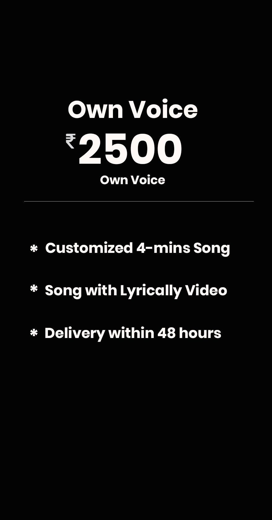Own Voice Plan